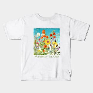 Whidbey Island Washington Floral Gardeners Kids T-Shirt